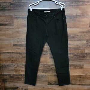 Levi's Jeans 16 W Skinny 711 Mid Rise Black Wash Stretch Denim Western Rodeo